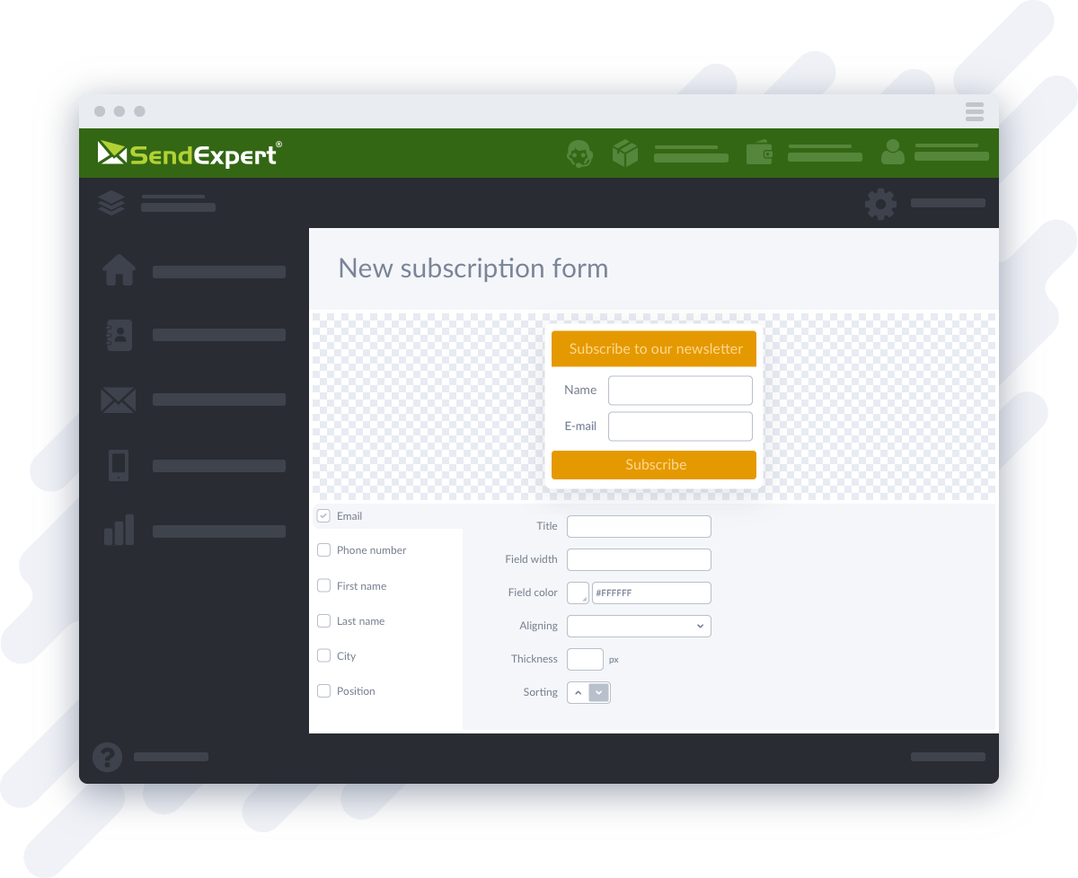 Subscription Forms Builder